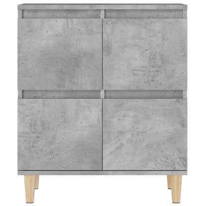 Dressoir 60X35X70 Cm Bewerkt Hout Betongrijs