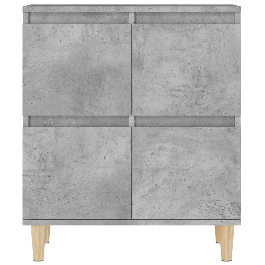 Dressoir 60X35X70 Cm Bewerkt Hout Betongrijs