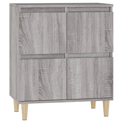 Dressoir 60X30X75 Cm Bewerkt Hout Grijs Sonoma Eikenkleurig