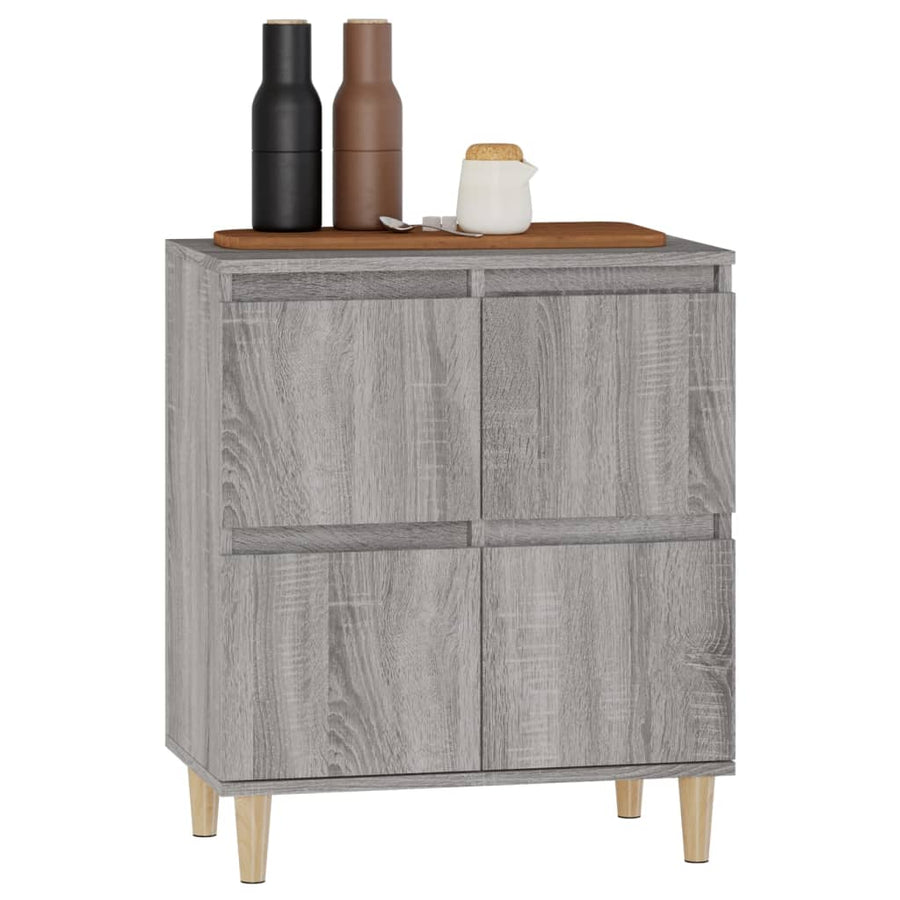 Dressoir 60X30X75 Cm Bewerkt Hout Grijs Sonoma Eikenkleurig