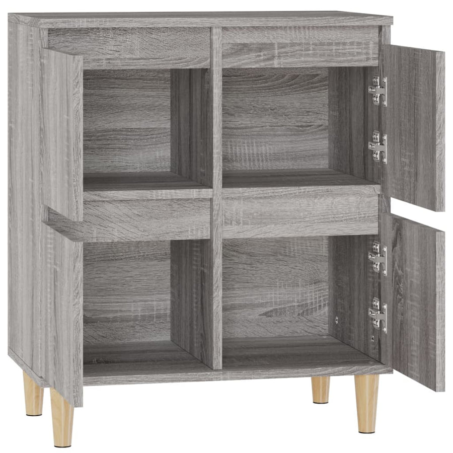 Dressoir 60X30X75 Cm Bewerkt Hout Grijs Sonoma Eikenkleurig
