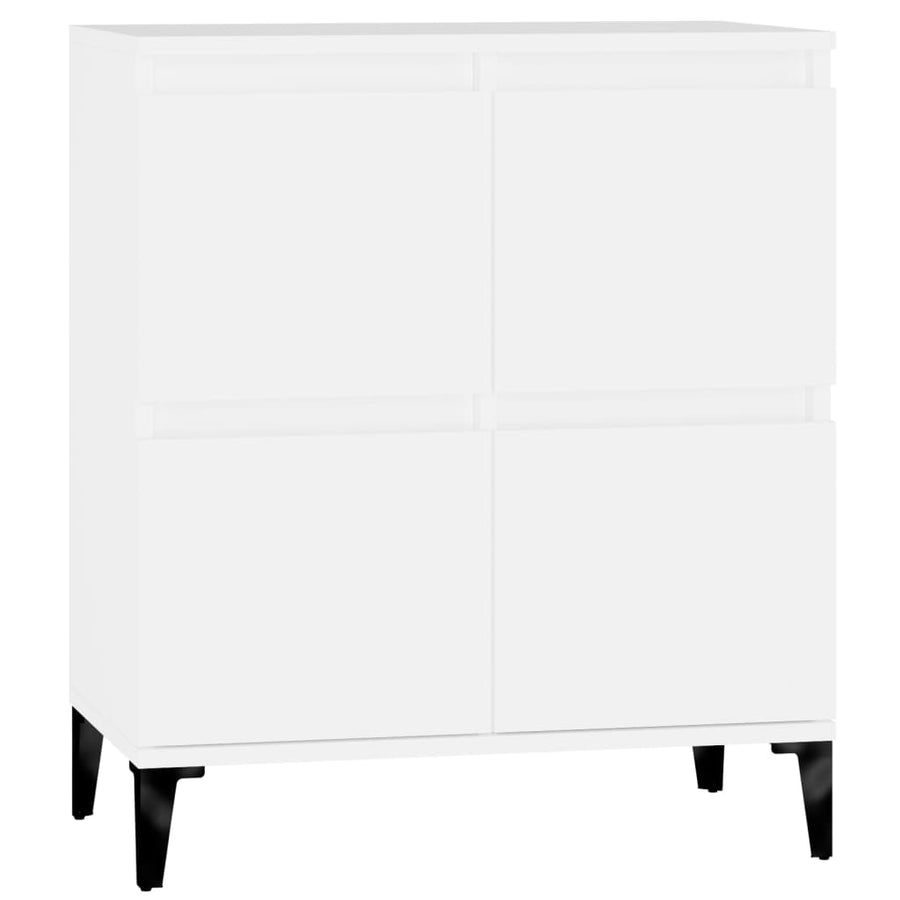 Dressoir 60X35X70 Cm Bewerkt Hout Wit