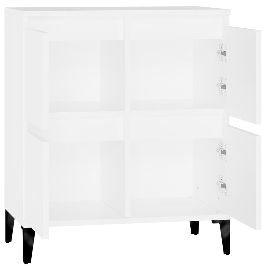 Dressoir 60X35X70 Cm Bewerkt Hout Wit