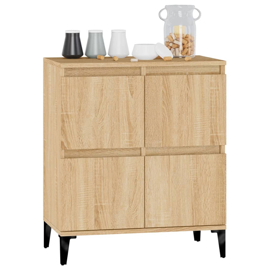 Dressoir 60X35X70 Cm Bewerkt Hout Kleurig Sonoma eiken