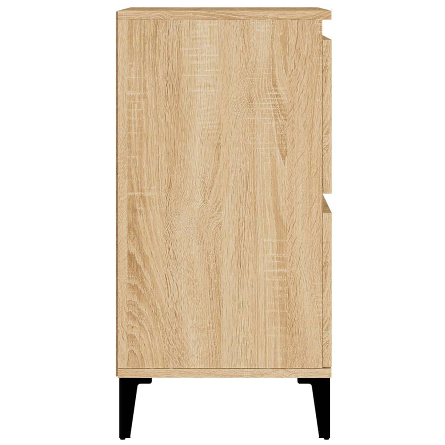 Dressoir 60X35X70 Cm Bewerkt Hout Kleurig Sonoma eiken