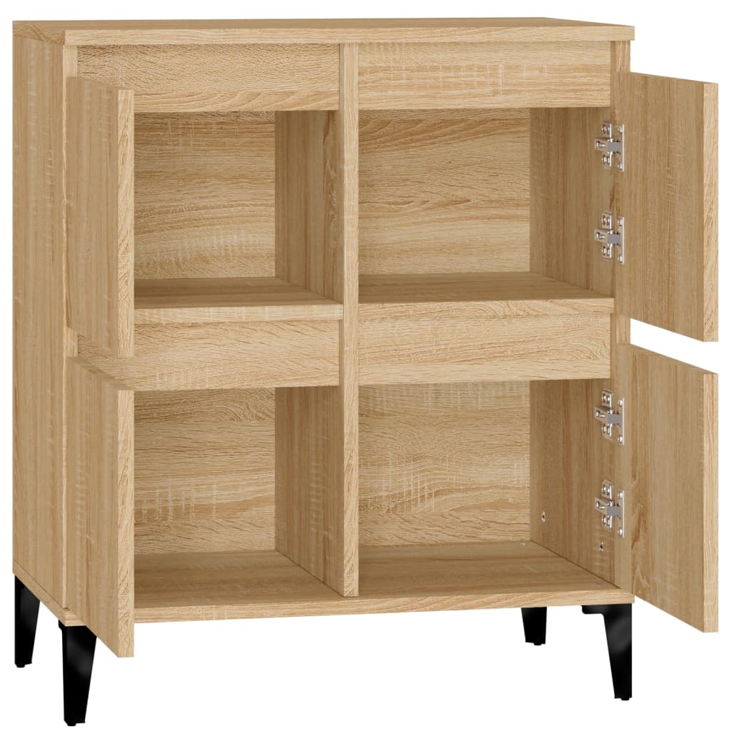 Dressoir 60X35X70 Cm Bewerkt Hout Kleurig Sonoma eiken