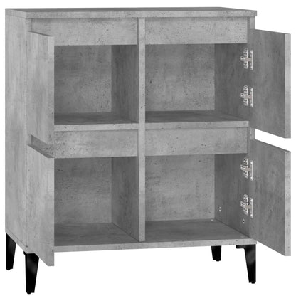 Dressoir 60X35X70 Cm Bewerkt Hout Betongrijs