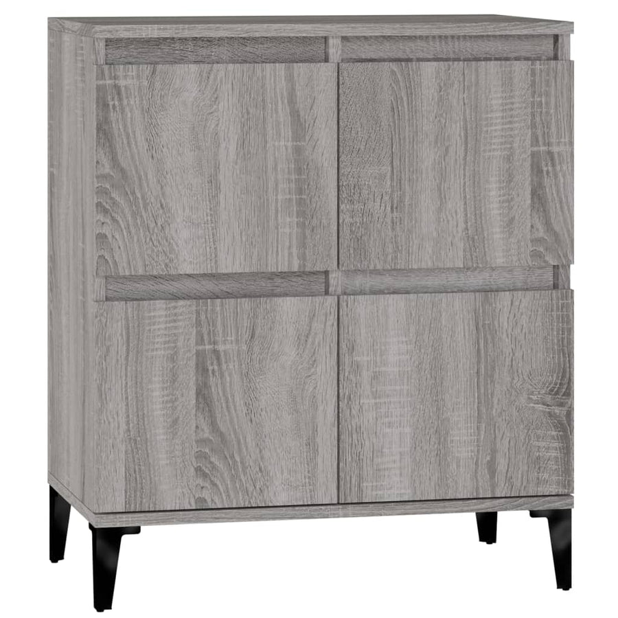 Dressoir 60X30X75 Cm Bewerkt Hout Grijs Sonoma Eikenkleurig