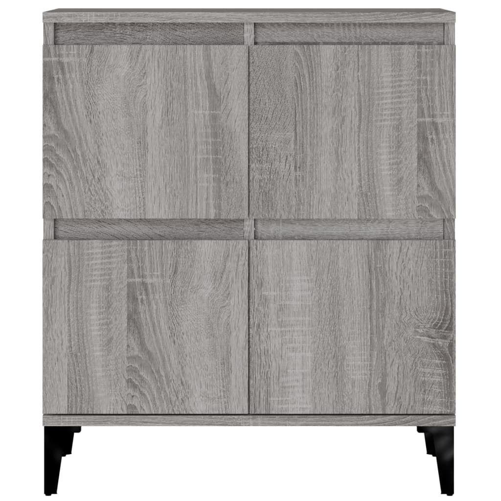 Dressoir 60X30X75 Cm Bewerkt Hout Grijs Sonoma Eikenkleurig