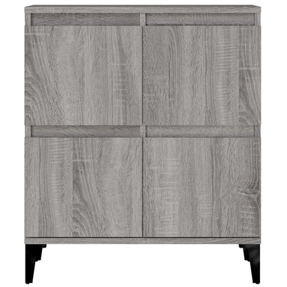 Dressoir 60X30X75 Cm Bewerkt Hout Grijs Sonoma Eikenkleurig