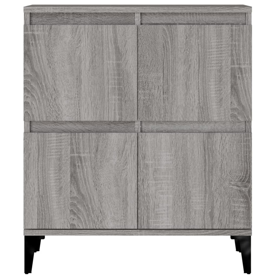 Dressoir 60X30X75 Cm Bewerkt Hout Grijs Sonoma Eikenkleurig