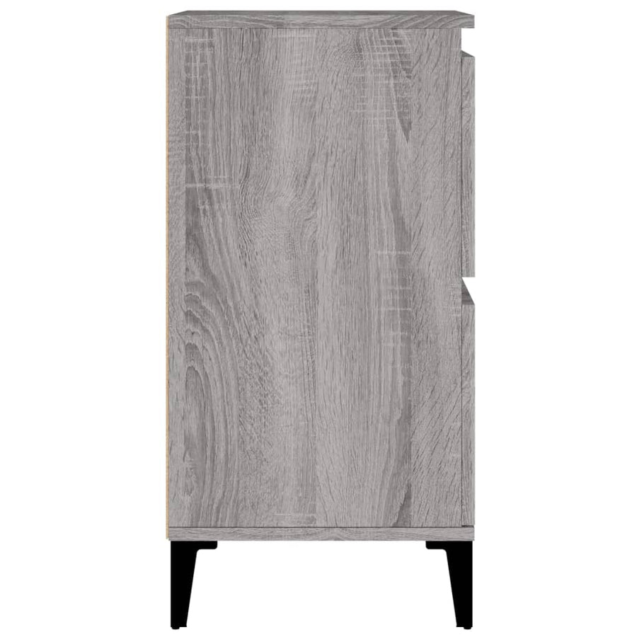 Dressoir 60X30X75 Cm Bewerkt Hout Grijs Sonoma Eikenkleurig
