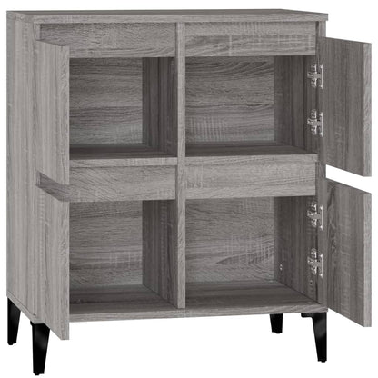 Dressoir 60X30X75 Cm Bewerkt Hout Grijs Sonoma Eikenkleurig