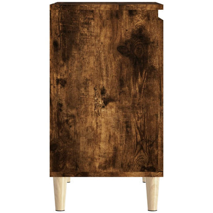 Wastafelkast 58X33X60 Cm Bewerkt Hout Kleurig Gerookt eiken