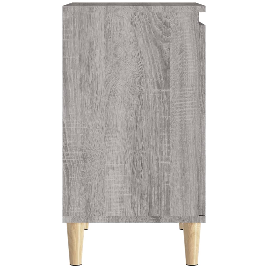 Wastafelkast 58X33X60 Cm Bewerkt Hout Eikenkleurig Grijs sonoma