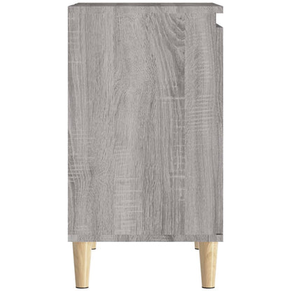Wastafelkast 58X33X60 Cm Bewerkt Hout Eikenkleurig Grijs sonoma
