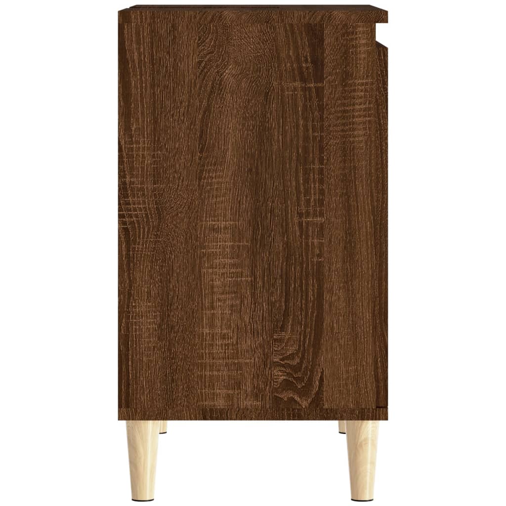 Wastafelkast 58X33X60 Cm Bewerkt Hout Bruin Eikenkleur Bruineiken