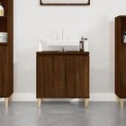 Wastafelkast 58x33x60 cm bewerkt hout bruin