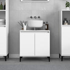 Washbasin cabinet 58x33x60 cm distressed wood white