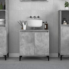 Washbasin cabinet 58x33x60 cm engineered wood concrete grey