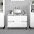 Vanity unit 80x33x60 cm engineered wood white