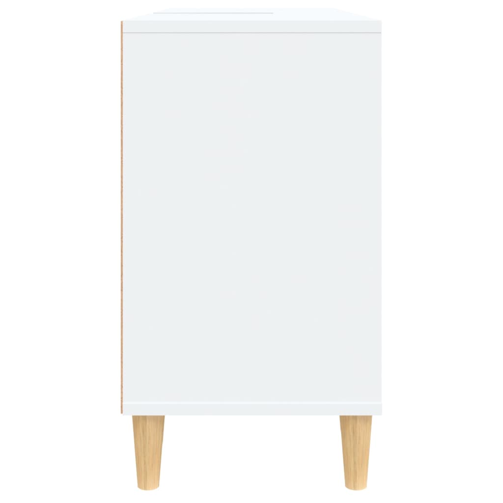 Wastafelkast 80X33X60 Cm Bewerkt Hout Wit