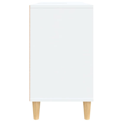 Wastafelkast 80X33X60 Cm Bewerkt Hout Wit
