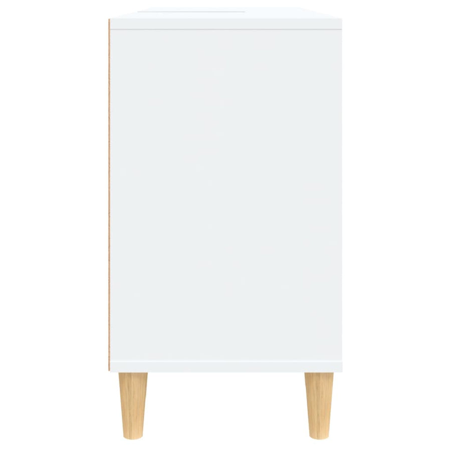 Wastafelkast 80X33X60 Cm Bewerkt Hout Wit