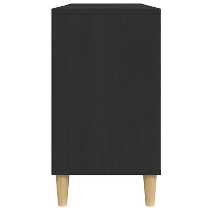 Wastafelkast 80X33X60 Cm Bewerkt Hout Zwart