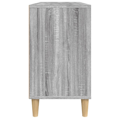 Wastafelkast 80X33X60 Cm Bewerkt Hout Eikenkleurig Grijs sonoma