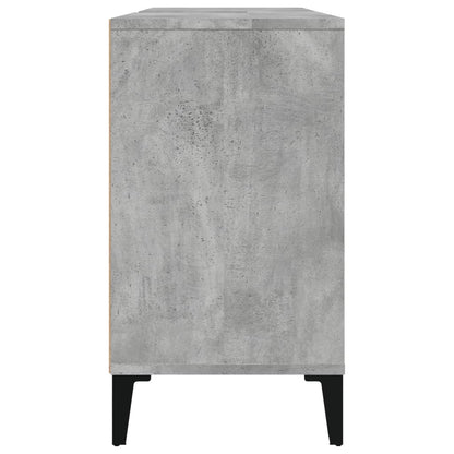 Wastafelkast 80X33X60 Cm Bewerkt Hout Betongrijs