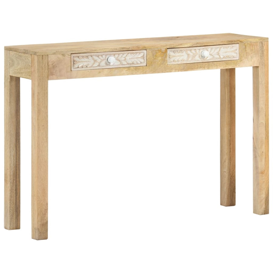 Wandtafel 110x30x75 cm massief gebleekt mangohout