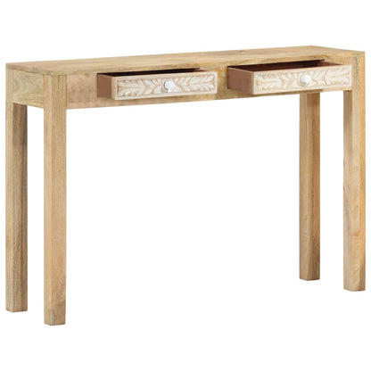Wandtafel 110x30x75 cm massief gebleekt mangohout