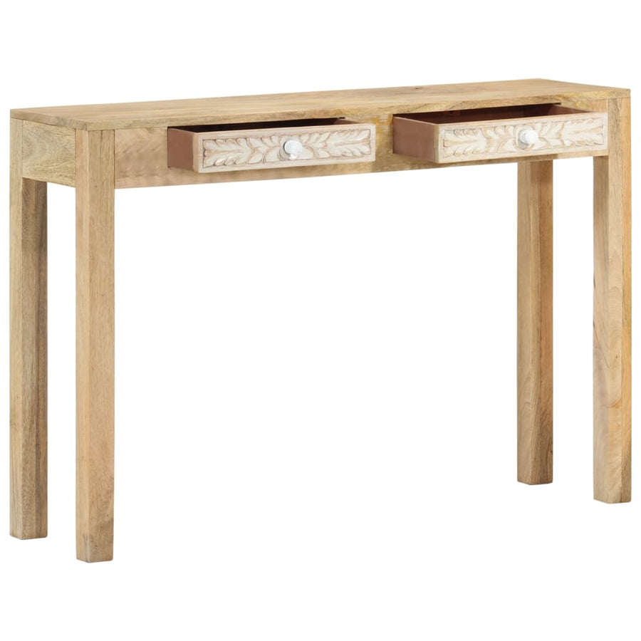 Wandtafel 110x30x75 cm massief gebleekt mangohout