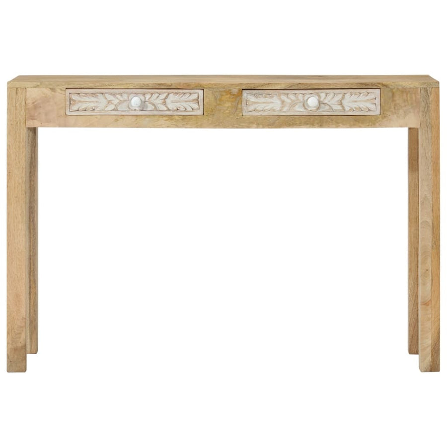 Wandtafel 110x30x75 cm massief gebleekt mangohout
