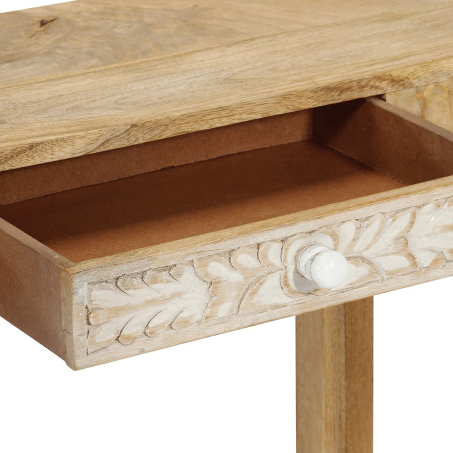 Wandtafel 110x30x75 cm massief gebleekt mangohout