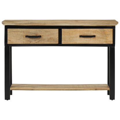 Wandtafel 110X30X75 Cm Massief Ruw Mangohout