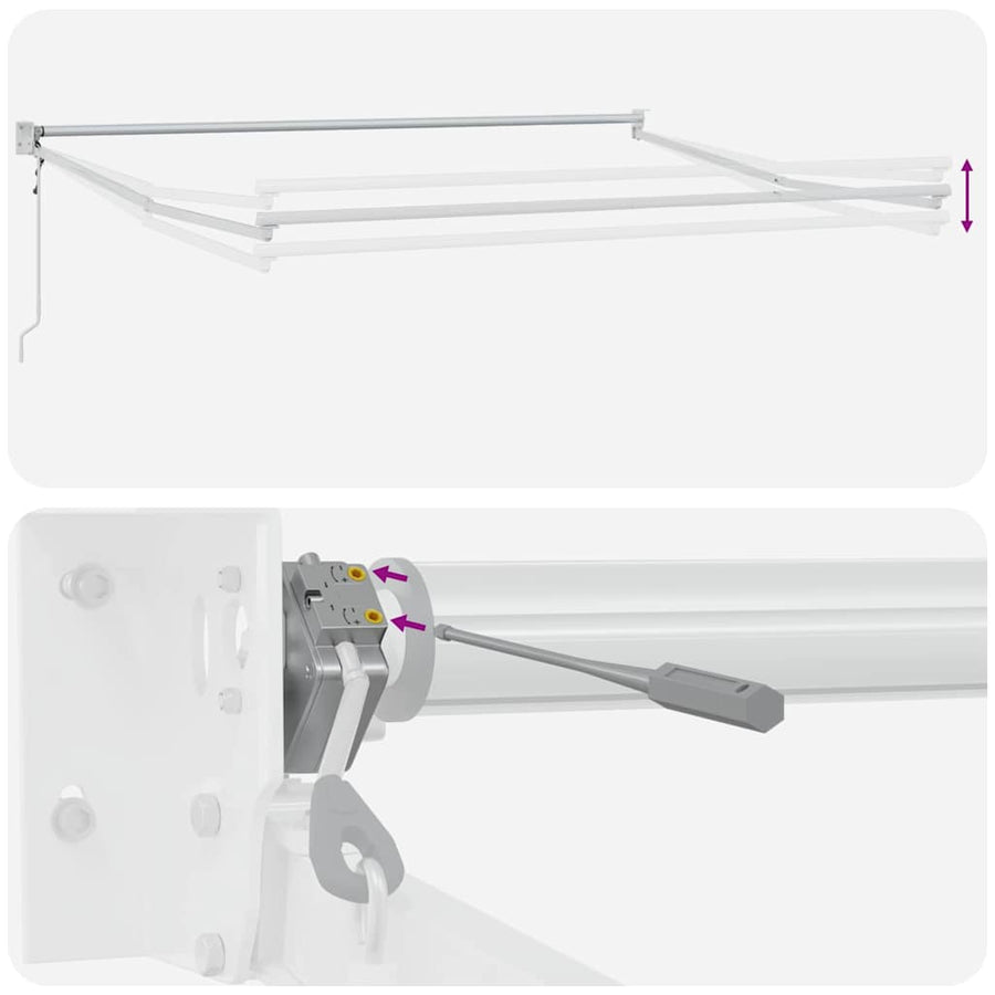 Markies Wit 3 x 2,5 m Metaal