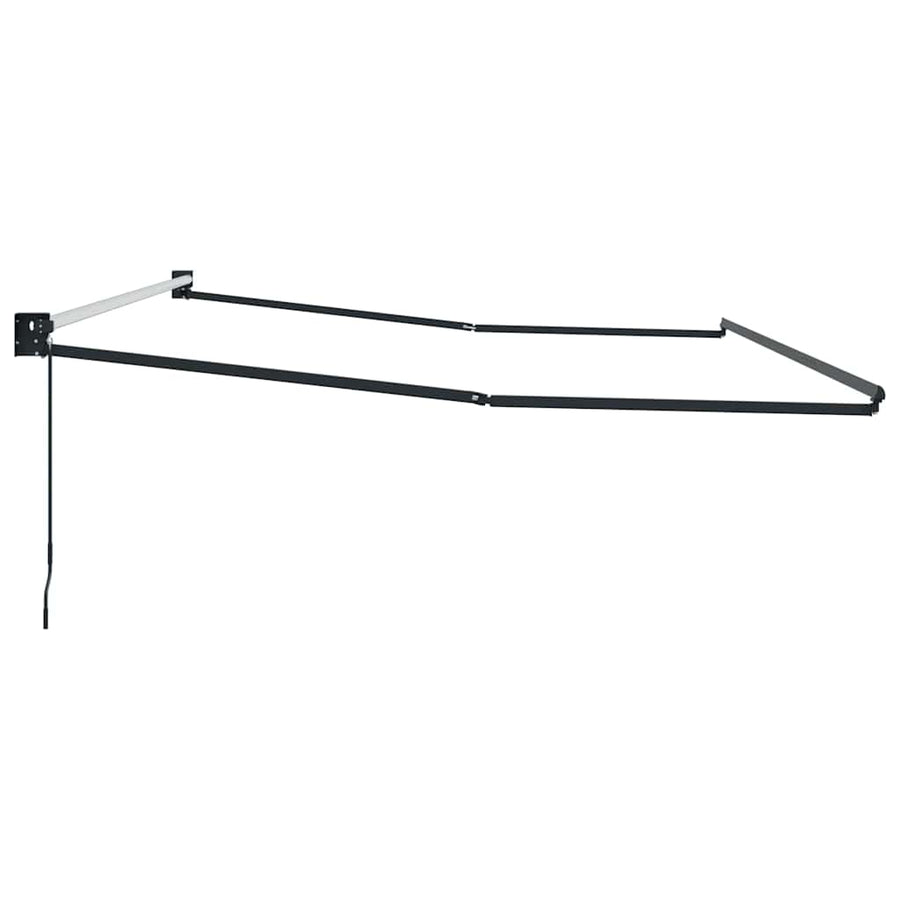 | Inklapbaar Zonnewering Frame | Antraciet 450 × 300 cm Aluminium