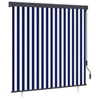 Rolgordijn 180x250 cm blauw wit aluminium