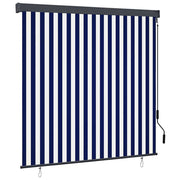 Rolgordijn 180x250 cm blauw wit aluminium