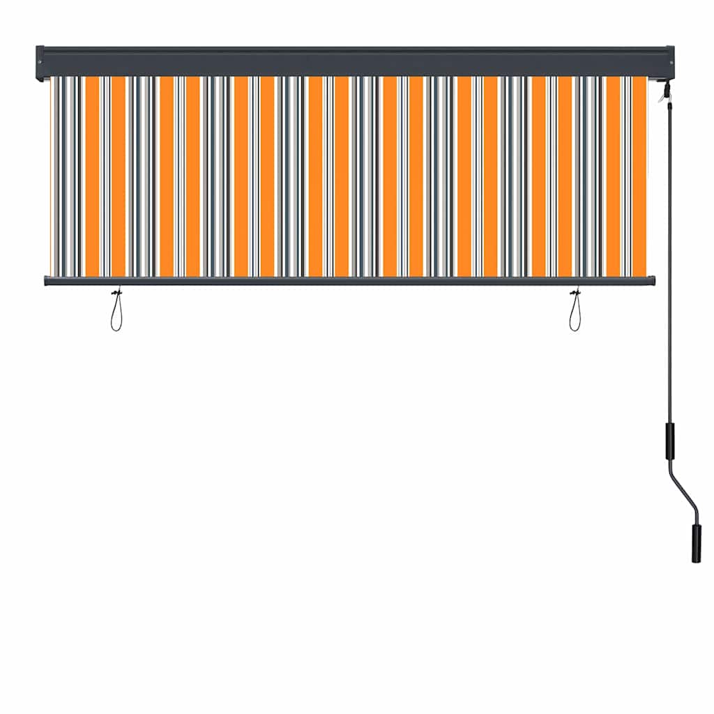 Rolgordijn Geel en Blauw 180 x 250 cm Stof en Aluminium