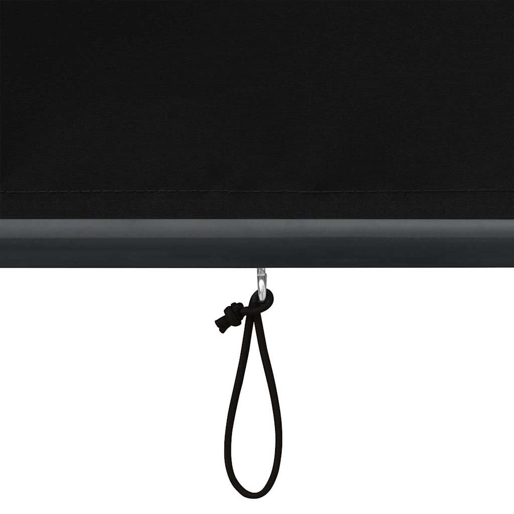 Rolgordijn Gestreept Antraciet 180 x 250 cm Stof en Aluminium