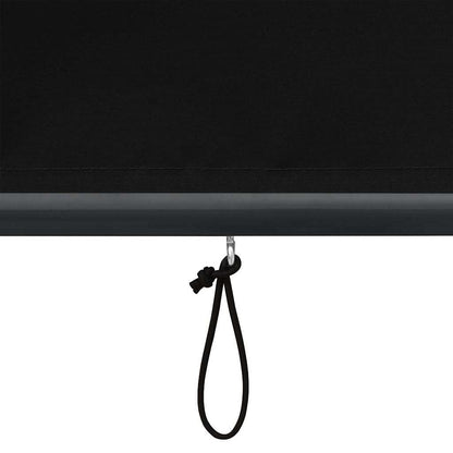 Rolgordijn Gestreept Antraciet 180 x 250 cm Stof en Aluminium