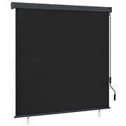 Rolgordijn gestreept antraciet 180x250 cm aluminium