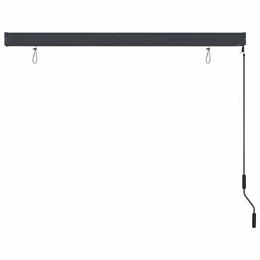 Rolgordijn met gordijnen Crème 180 x 250 cm Stof en Aluminium