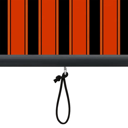 Rolgordijn Oranje en Bruin 180 x 250 cm Stof en Aluminium