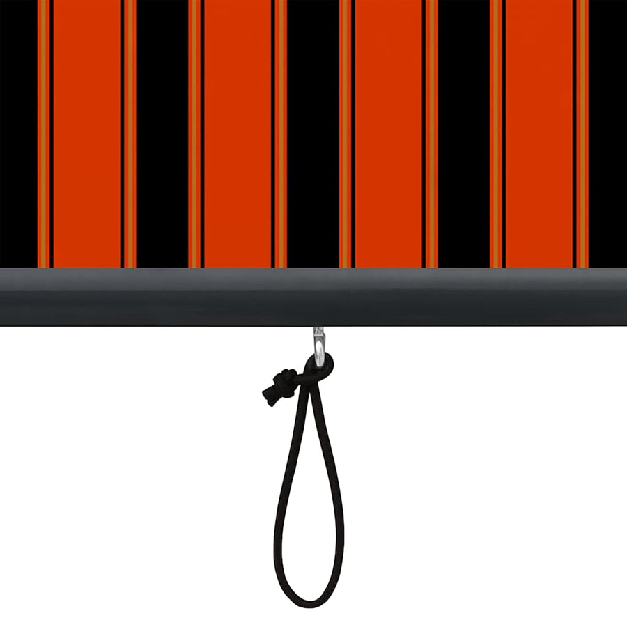 Rolgordijn Oranje en Bruin 180 x 250 cm Stof en Aluminium