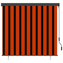 Rolgordijn Oranje en Bruin 180 x 250 cm Stof en Aluminium