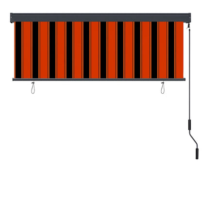 Rolgordijn Oranje en Bruin 180 x 250 cm Stof en Aluminium